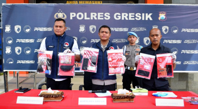 Polres Gresik Gagalkan Peredaran 160 Paket Sabu