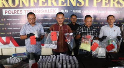 Polisi Tangkap Kurir di Trenggalek, Produksi Petasan untuk Tradisi Kupatan