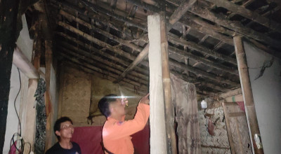 Rumah Warga Jember Tersambar Petir, Dapur turut Terbakar