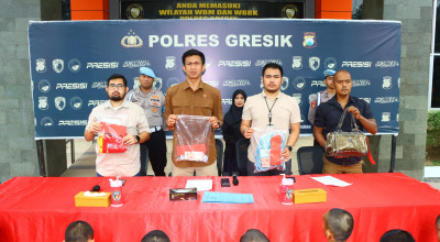 22 Tersangka Diamankan Polres Gresik dalam 15 Kasus Kriminal selama April 2025