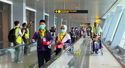 Kloter Pertama Jemaah Haji Berangkat Hari Ini dari Bandar Udara Juanda Sidoarjo