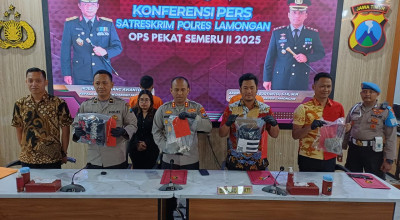 Polres Lamongan Ungkap 4 Kasus Penganiayaan dalam Ops Pekat II Semeru 2025