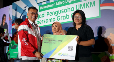 BPJS Ketenagakerjaan Gresik Dukung Program Grab dan Kementerian UMKM
