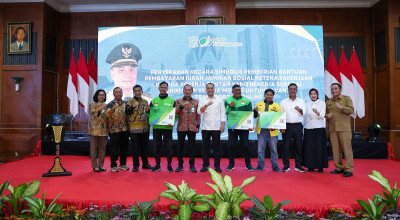 15.350 Ojol Surabaya Terima Perlindungan BPJS Ketenagakerjaan