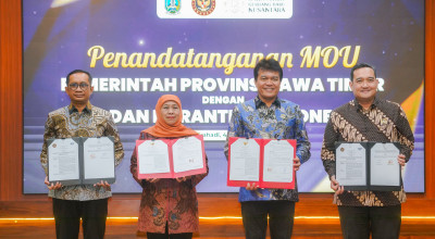 Khofifah Teken MOU Dirikan Instalasi Karantina Terpadu Pertama di Indonesia