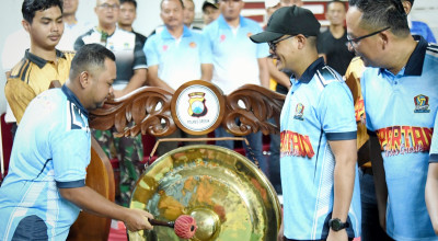 Turnamen Voli Kapolres Gresik Cup 2025 Resmi Dibuka, Junjung Sportivitas