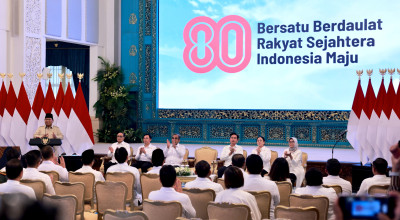 Logo HUT RI ke-80, Prabowo Simbolkan Persatuan Abadi untuk Indonesia Maju