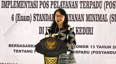Mbak Cicha Ajak Posyandu di Kediri Wujudkan 6 Standar Pelayanan Minimal
