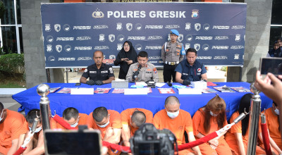 9 Pengedar Narkoba ditangkap Polres Gresik