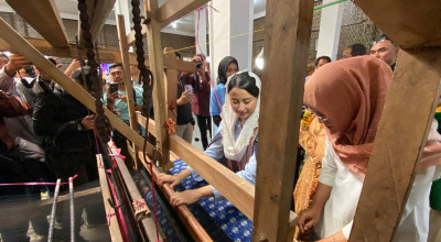 Wamendag Jembatani Perluasan Ekspor Tenun Ikat Bandar Kidul Kota Kediri