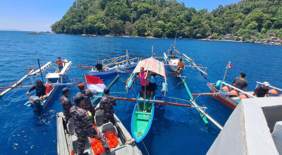 Guskamla Koarmada II Kibarkan Semangat Kemerdekaan di Laut Lembeh