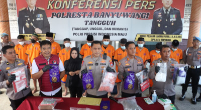 Polresta Banyuwangi Ungkap Narkoba Selama Agustus 2025, Sita 4,4 Kg Sabu dan Ekstasi