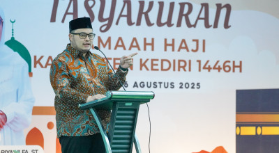 Pecel-Rombongan Terpisah Jadi Cerita dalam Silaturahmi Mas Dhito dan Jamaah Haji Kediri