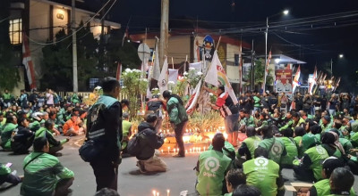 Ribuan Ojol Jember Gelar Aksi untuk Affan, Tuntut Kapolri dan Komandan Brimob Mundur