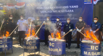 Bea Cukai Jatim Perkuat Satgas, Berantas Penyelundupan Demi Indonesia Emas 2045