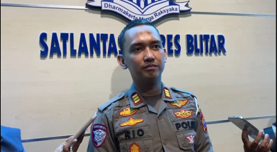 Anggota Satlantas Polres Blitar Ditabrak Mobil Saat Lakukan Razia