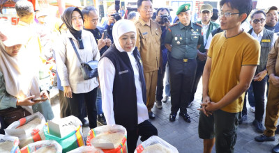Gubernur Khofifah Bongkar Penyebab Harga Beras SPHP di Pasaran Naik