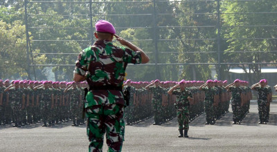 Komandan Brigif 2 Marinir Pimpin Apel Khusus, Tingkatkan Semangat Keprajuritan