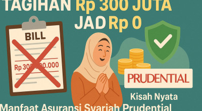 Gak Nyangka! Tagihan Rp 300 Juta Jadi GRATIS Berkat Asuransi Syariah Prudential