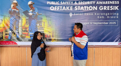 PGN Ajak Warga Gresik Jaga Infrastruktur Gas, Energi Aman!
