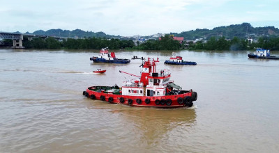 Pelindo Marine Jamin Aman Pengolongan Kapal di Sungai Mahakam