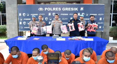 16 Kasus Narkoba Diungkap Polres Gresik, 20 Tersangka Ditangkap