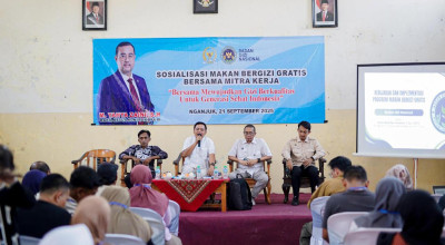 Makan Bergizi Gratis, DPR dan BGN Gaungkan Investasi Generasi Emas di Nganjuk