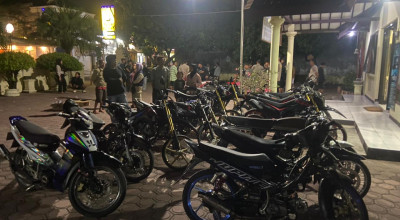 Hendak Balap Liar, Belasan Motor di Tulungagung diamankan