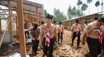Bupati Trenggalek Letakkan Batu Pertama Pembangunan Masjid di Lahan Relokasi