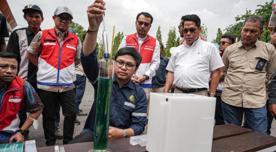 Dirut Pertamina Turun Langsung Tinjau SPBU, Jamin Kualitas BBM di Jatim