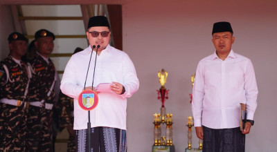 Pimpin Apel Hari Santri, Mas Dhito Pastikan Program Keagamaan Tetap Berjalan