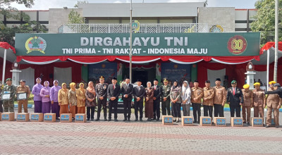 HUT ke-80 TNI, Bupati Ajak TNI Jaga Keharmonisan di Tulungagung