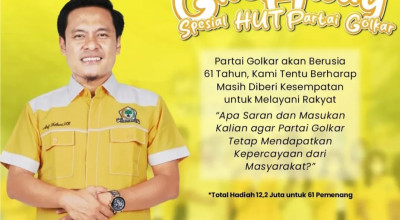 Cara Unik Legislator Surabaya Peringati HUT ke-61 Golkar