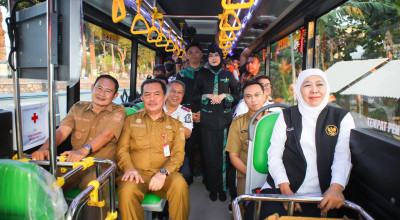 Bus Trans Jatim Koridor VII Lamongan-Paciran Resmi Mengaspal