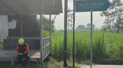 Tingkatkan Kesiapsiagaan Bencana, BPBD Kota Kediri Pasang 238 Rambu