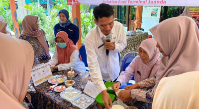 Pertamina Juanda "Terjun Langsung" Perangi Stunting di Sidoarjo