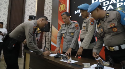 Polres Kediri Kota Perketat Pengawasan Senjata Api Dinas, Ingatkan Bijak Bermedsos