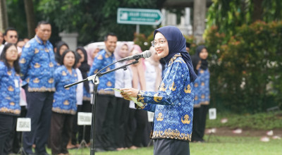 Mbak Vinanda Tegaskan Kesiapsiagaan Hadapi Musim Hujan Saat Pimpin Apel Pagi