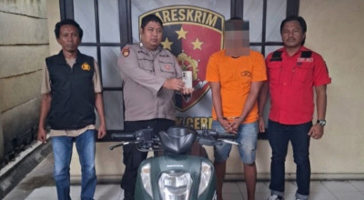 Kurang dari Satu Jam, Polisi Ringkus Pelaku Curanmor di Cerme Gresik