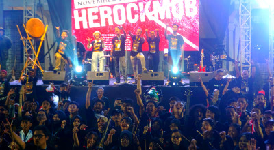 Ratusan Musisi Rock Surabaya Meriahkan Herockmob 2025
