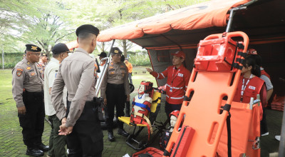 Polres Kediri Kota Gelar Apel Kesiapan Hadapi Bencana Hidrometeorologi