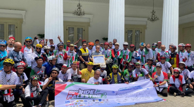 Wamenlu Sambut Haru Pesepeda 1000 KM Ride for Palestine