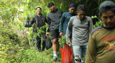 Harmoni Olahraga dan Alam, Sport Trip Tanam 500 Pohon di Lereng Penanggungan