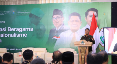 Warek UIN KHAS Jember Buka Dialog Mahasiswa Moderasi Beragama dan Nasionalisme