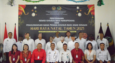 10 Warga Binaan Lapas Lamongan Terima Remisi Khusus Natal