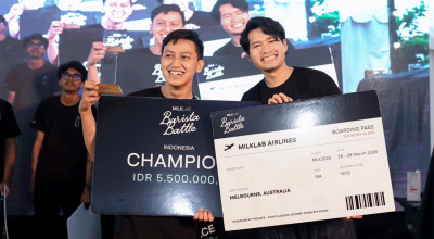 Arek Suroboyo Taklukkan Bali, Fendik Kiswanto Juara MILKLAB Barista Battle 2025