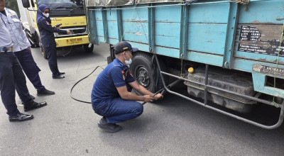 Hari Anti Polusi Sedunia, Tim Gabungan Uji Emisi Kendaraan di Kota Kediri