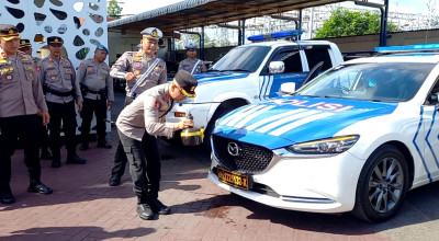 Satlantas Polres Trenggalek Terima Tambahan Mobil Operasional Baru