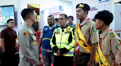 Kapolres Gresik Pantau Pos Pelayanan Gress Mall, Pastikan Keamanan Nataru