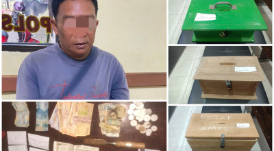 Bobol Kotak Amal, Pria Asal Kediri Ditangkap Warga Tulungagung